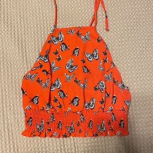 UO Orange Butterfly Tank